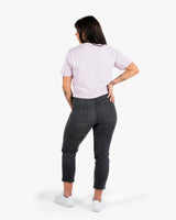 Icon Terry Crop - Orchid w/ Black