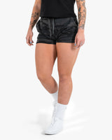 Women's Icon Sweat Shorts - Black Camo w/ Black