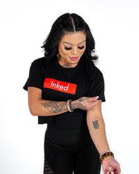 INKED Crop Tee - Black