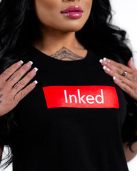 INKED Crop Tee - Black