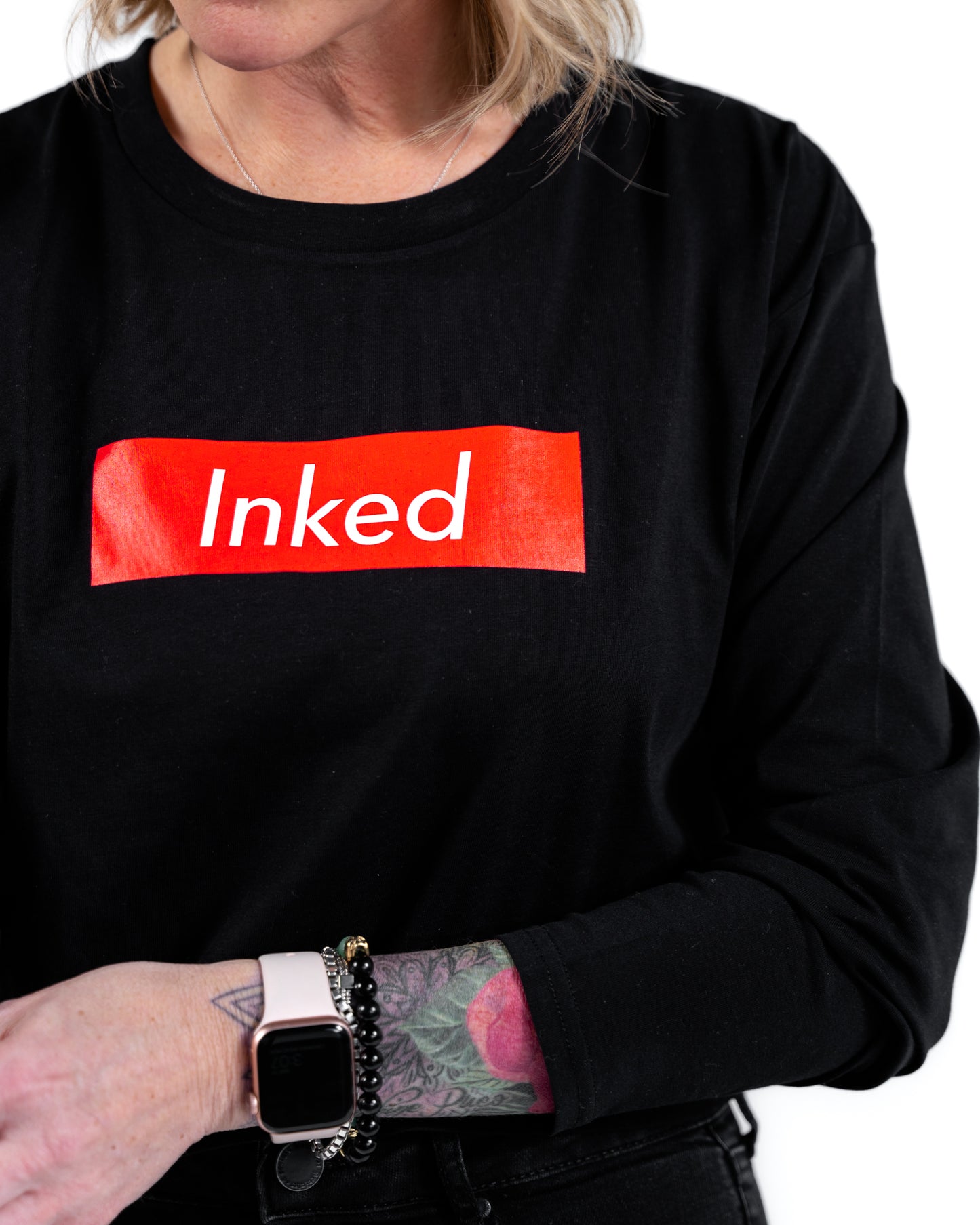 Inked Crop LS - Black