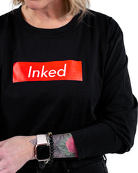 Inked Crop LS - Black