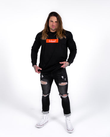Inked Long Sleeve Tee - Black