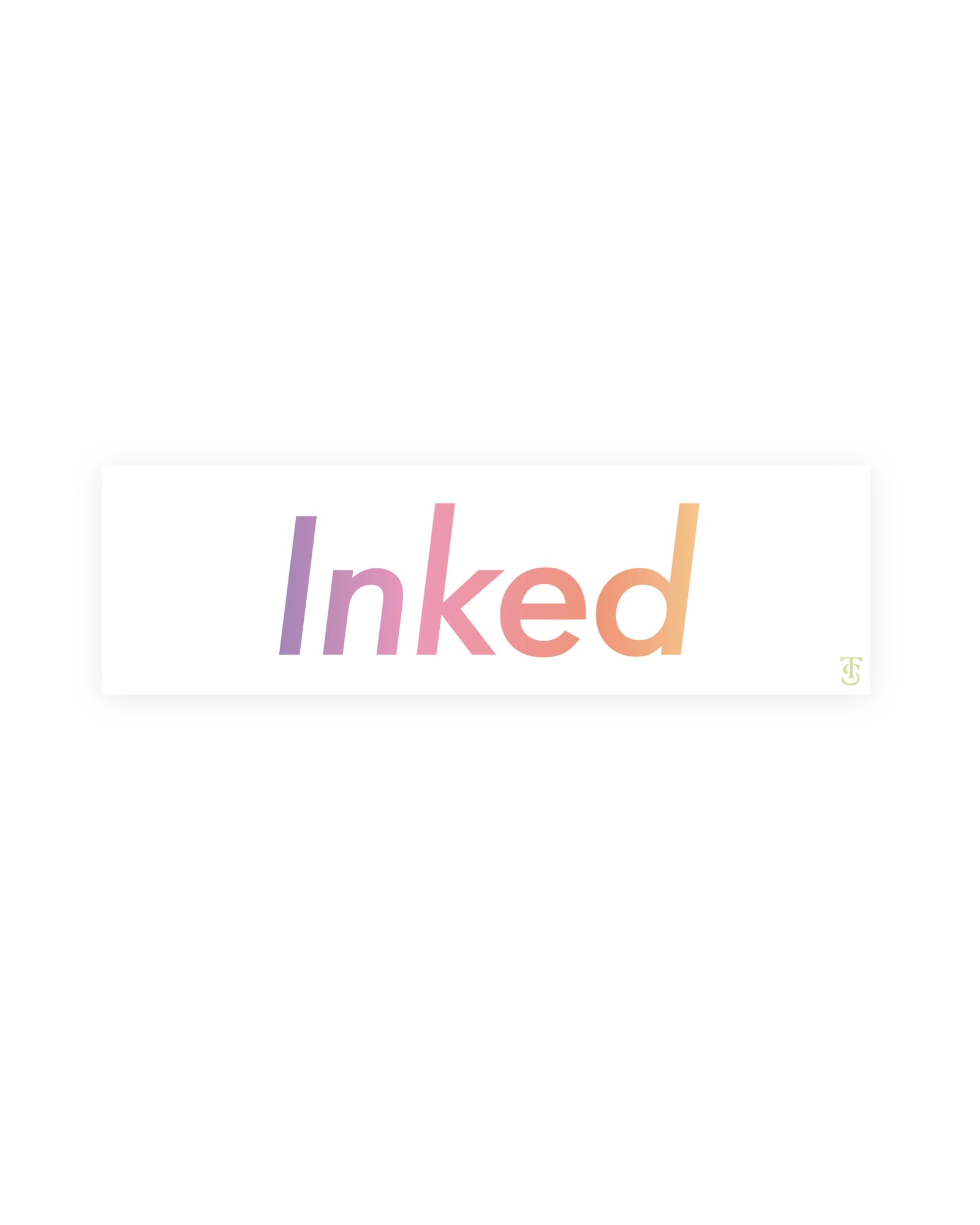 Inked Holographic Sticker