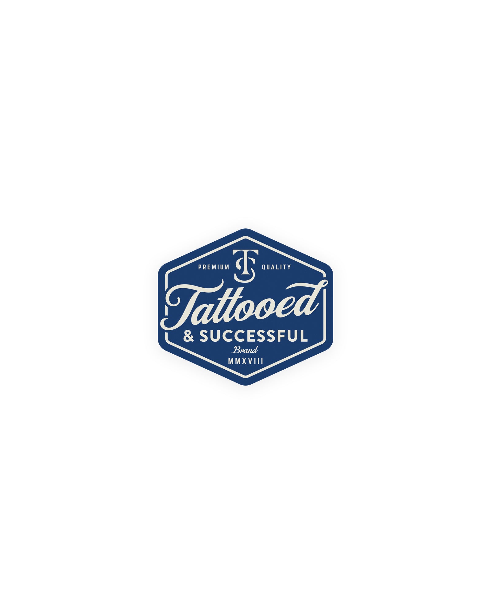Brand Sticker Blue