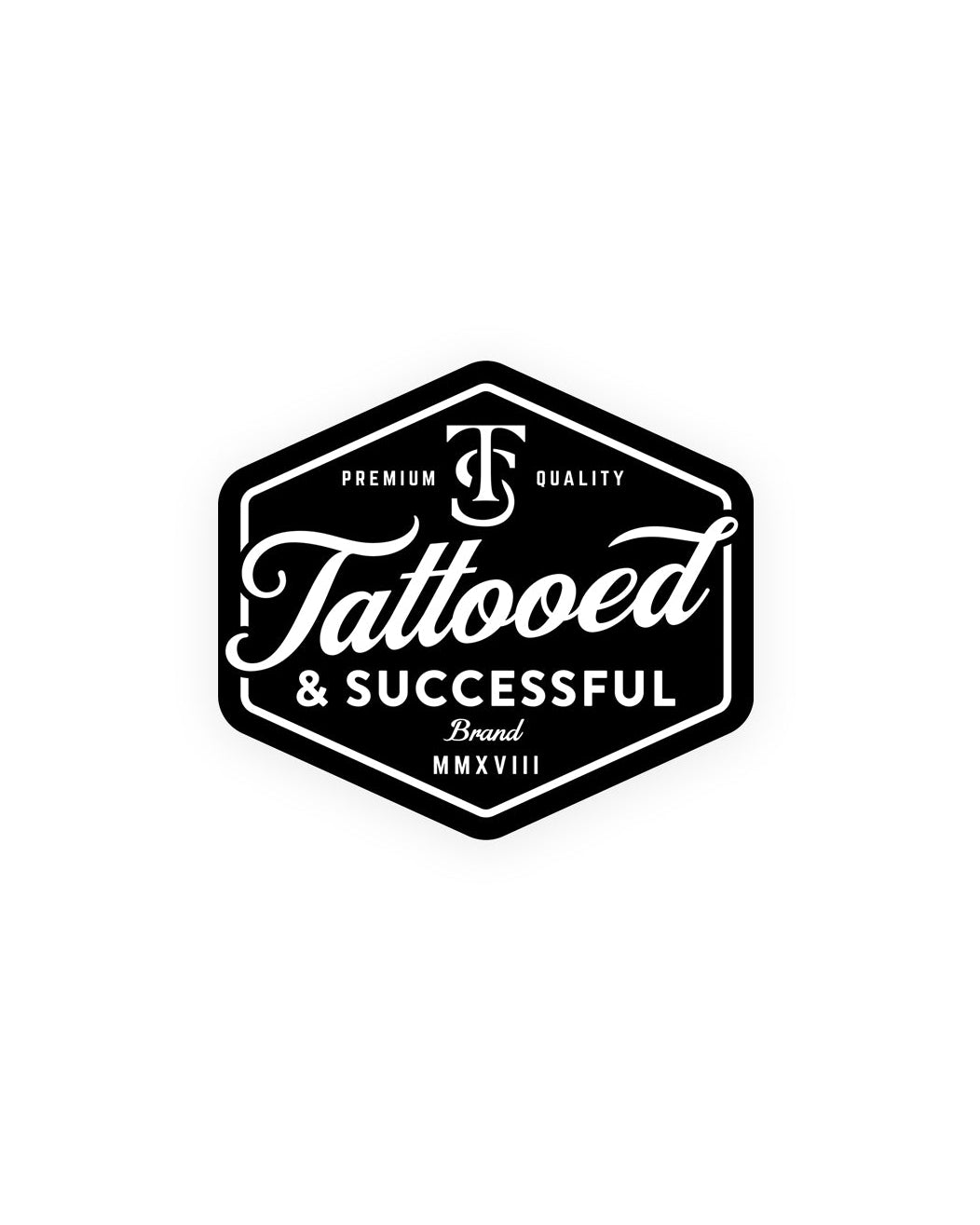 Brand Sticker Black