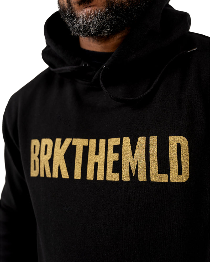 Classic BRKTHEMLD Hoodie - Black w/ Gold