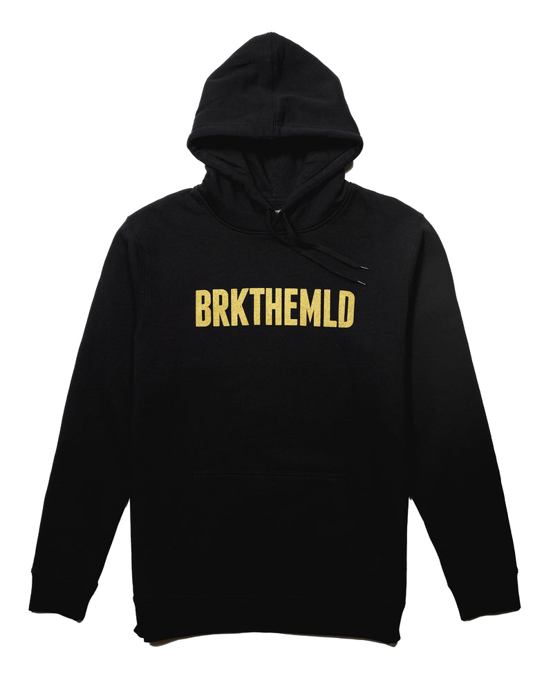 Classic BRKTHEMLD Hoodie - Black w/ Gold