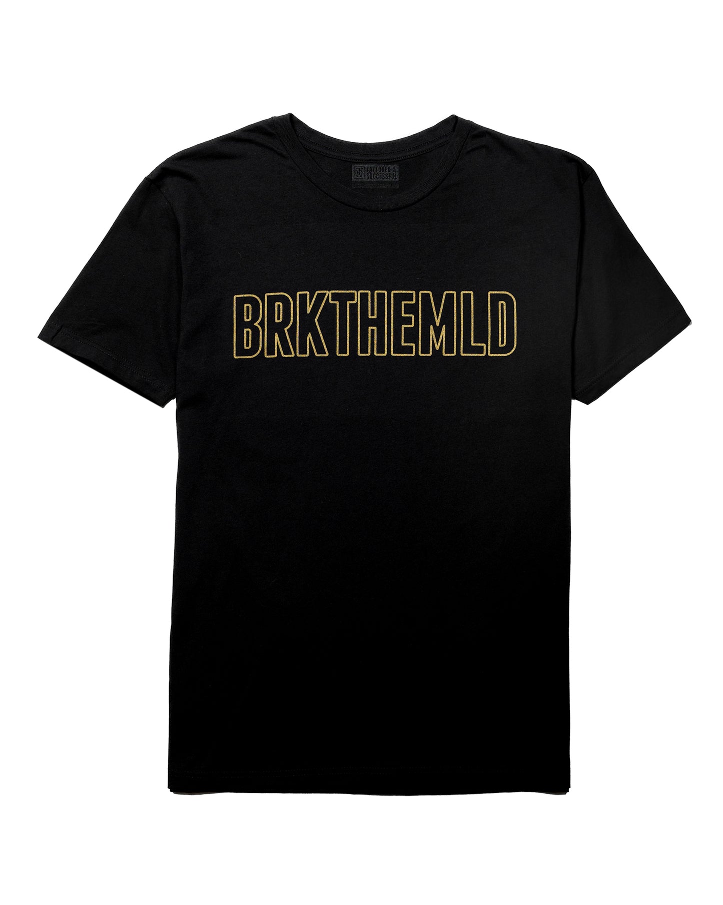 Classic BRKTHEMLD T-Shirt - Black w/ Gold