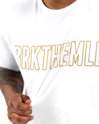 Classic BRKTHEMLD T-Shirt - White w/ Gold
