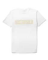 Classic BRKTHEMLD T-Shirt - White w/ Gold