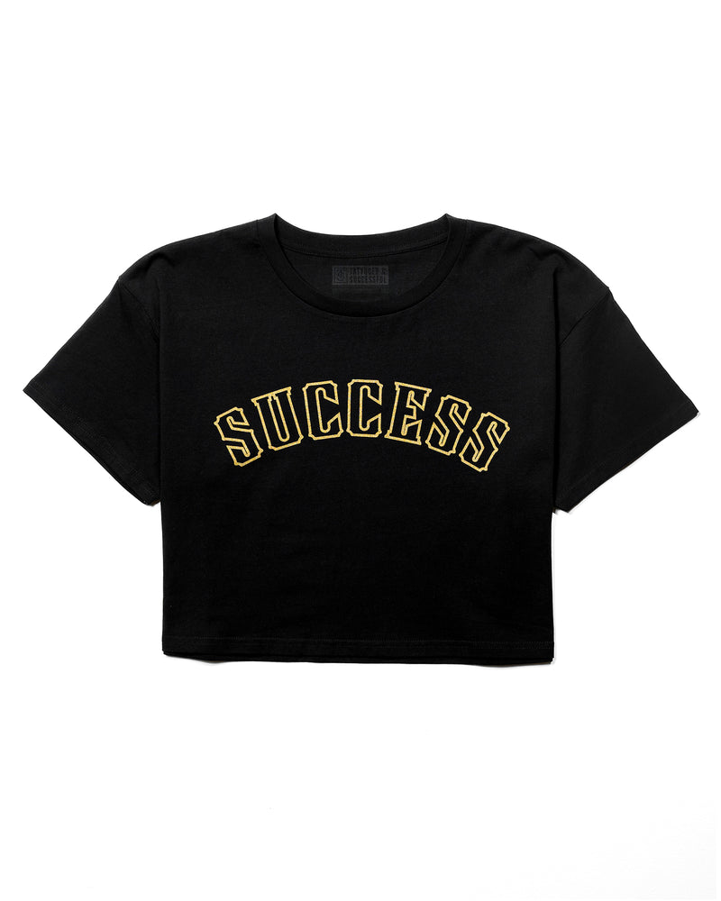Success 18 Crop - Black w/ Gold