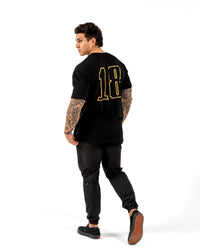 Success 18 Tee - Black w/ Gold