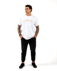 Success 18 Tee - White w/ Gold
