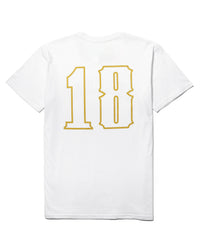 Success 18 Tee - White w/ Gold