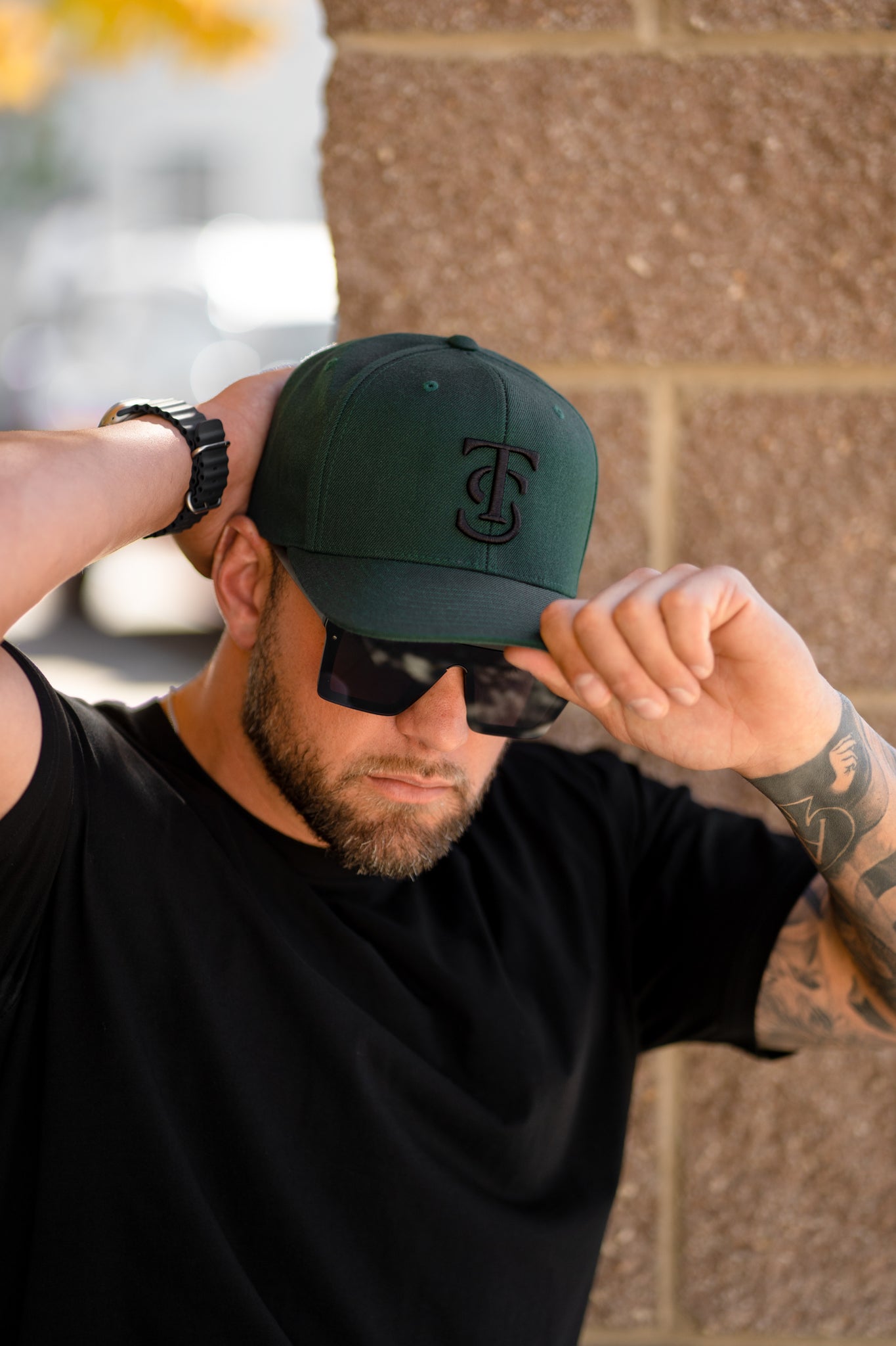 Icon Snapback Hat - Spruce w/ Black