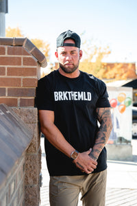 Classic BRKTHEMLD T-Shirt - Black w/ White