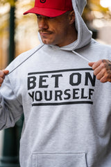 Bet On Yourself Hoodie - Heather Grey