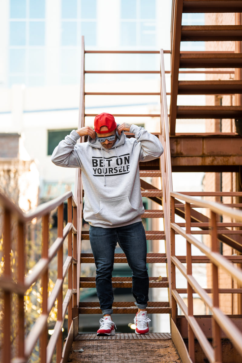 Bet On Yourself Hoodie - Heather Grey