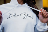 Bet On Yourself Crop Hoodie - White