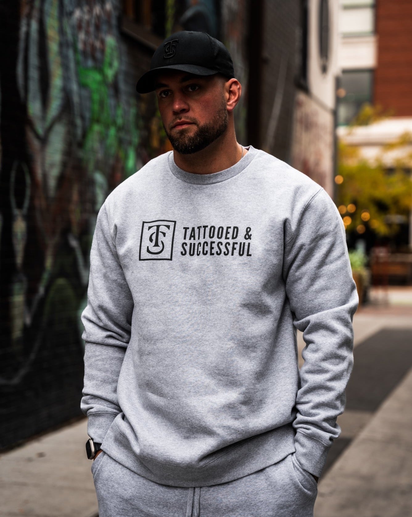 Core Crew Sweatshirt - Athletic Heather – Tattooed & Successful LLC