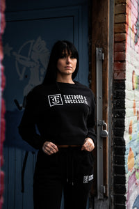 Core Crop Crew Sweatshirt - Black