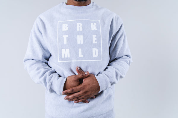 BRKTHEMLD BOX Crew Sweatshirt - Grey