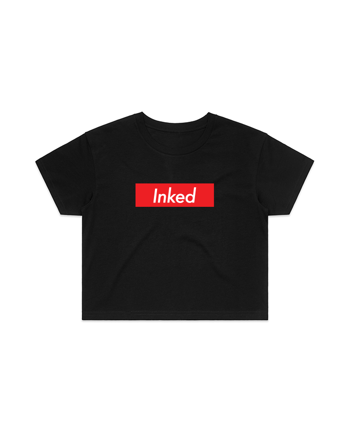 INKED Crop Tee - Black