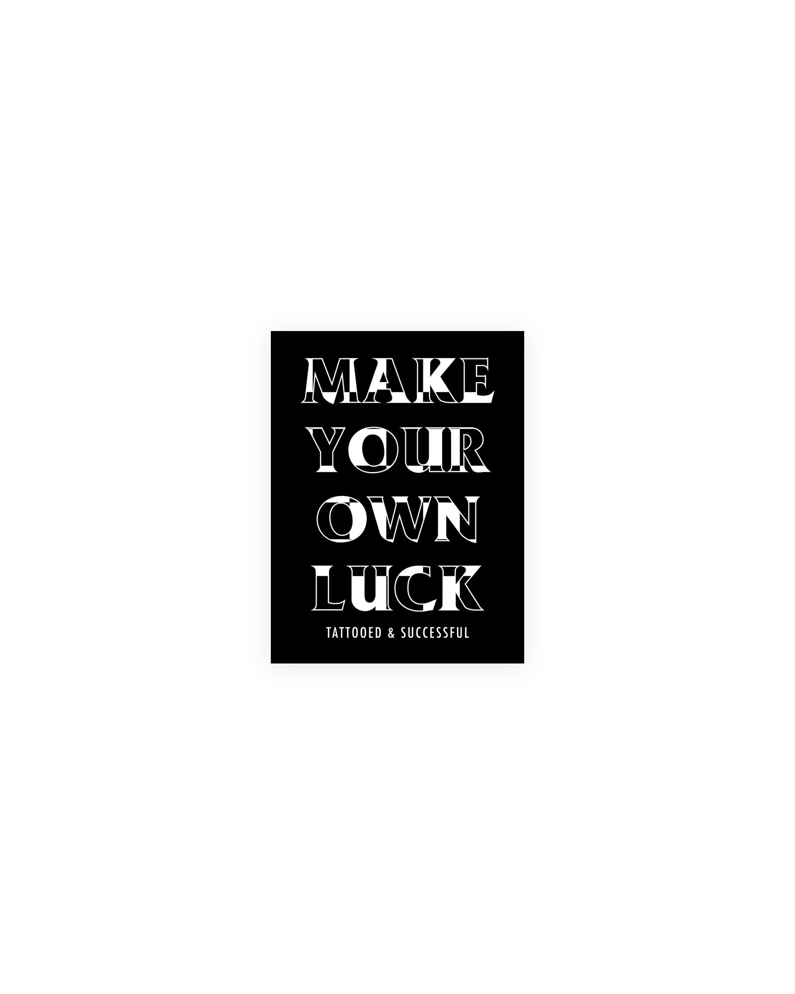 MYOL Sticker Black w/ White