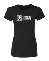 Women's Core T-Shirt - Black w/ White