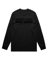 Nobody Cares Work Harder LS - Blackout