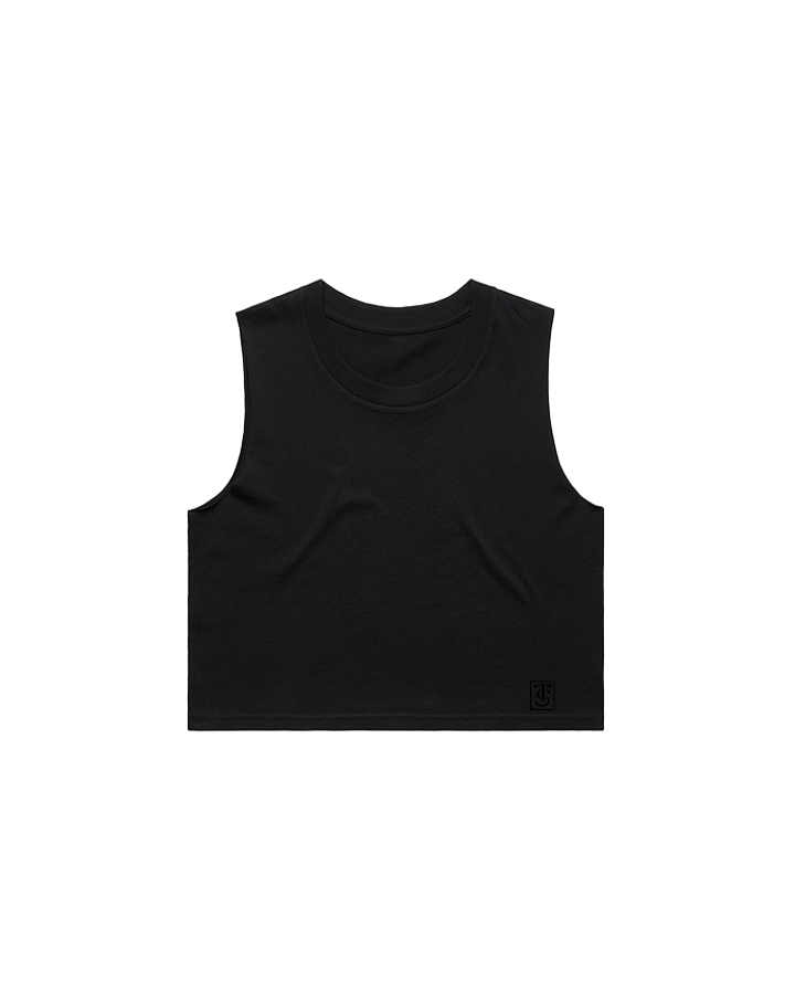 Premium Crop Tank - Blackout