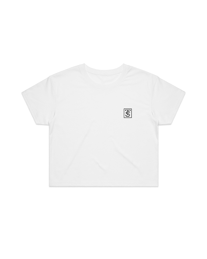 Premium Crop Tee - White