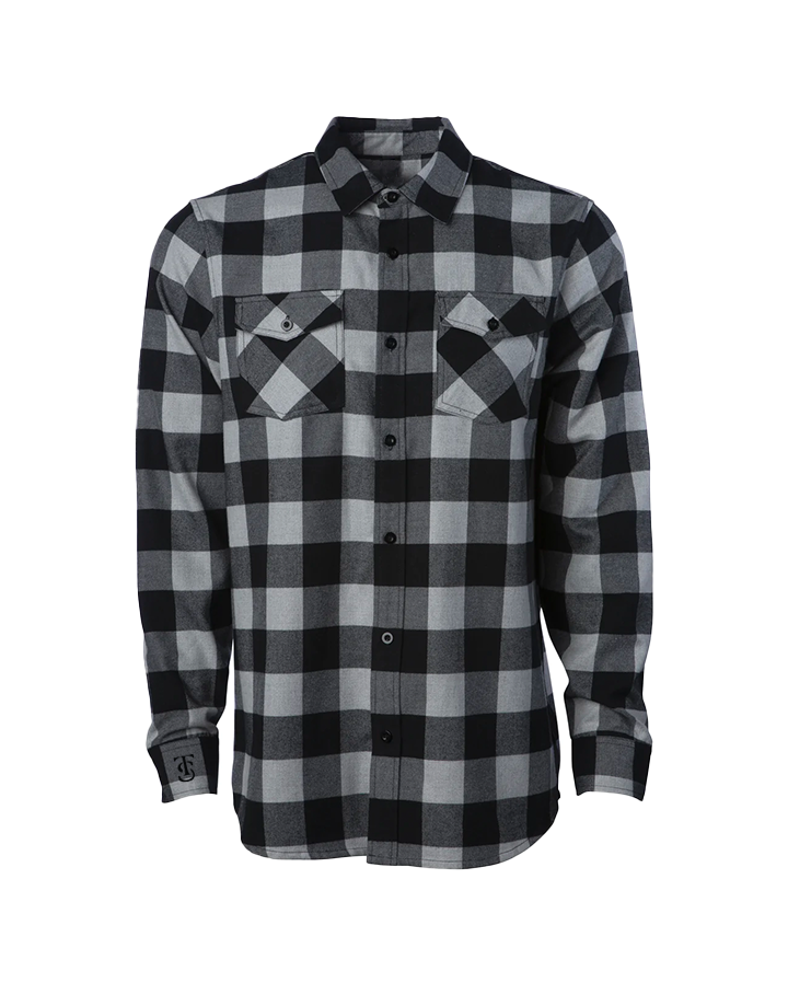 Flannel - Grey Heather / Black