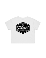 Brand Crop Tee - White