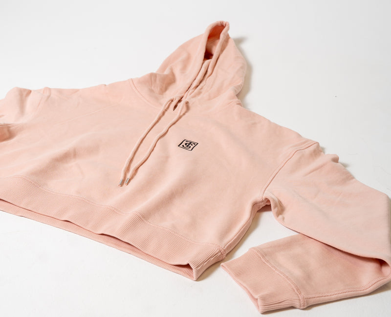 Premium Crop Hoodie - Pink
